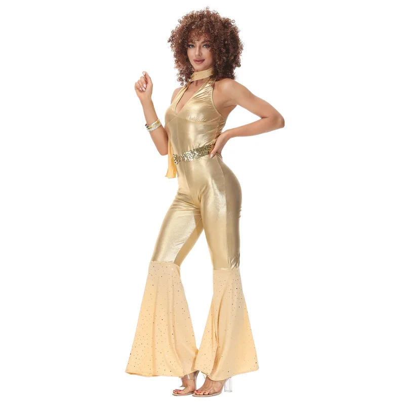 Le Cool New retro 70s hippie costume for disco parties, nightclubs, and hip-hop performances view 4