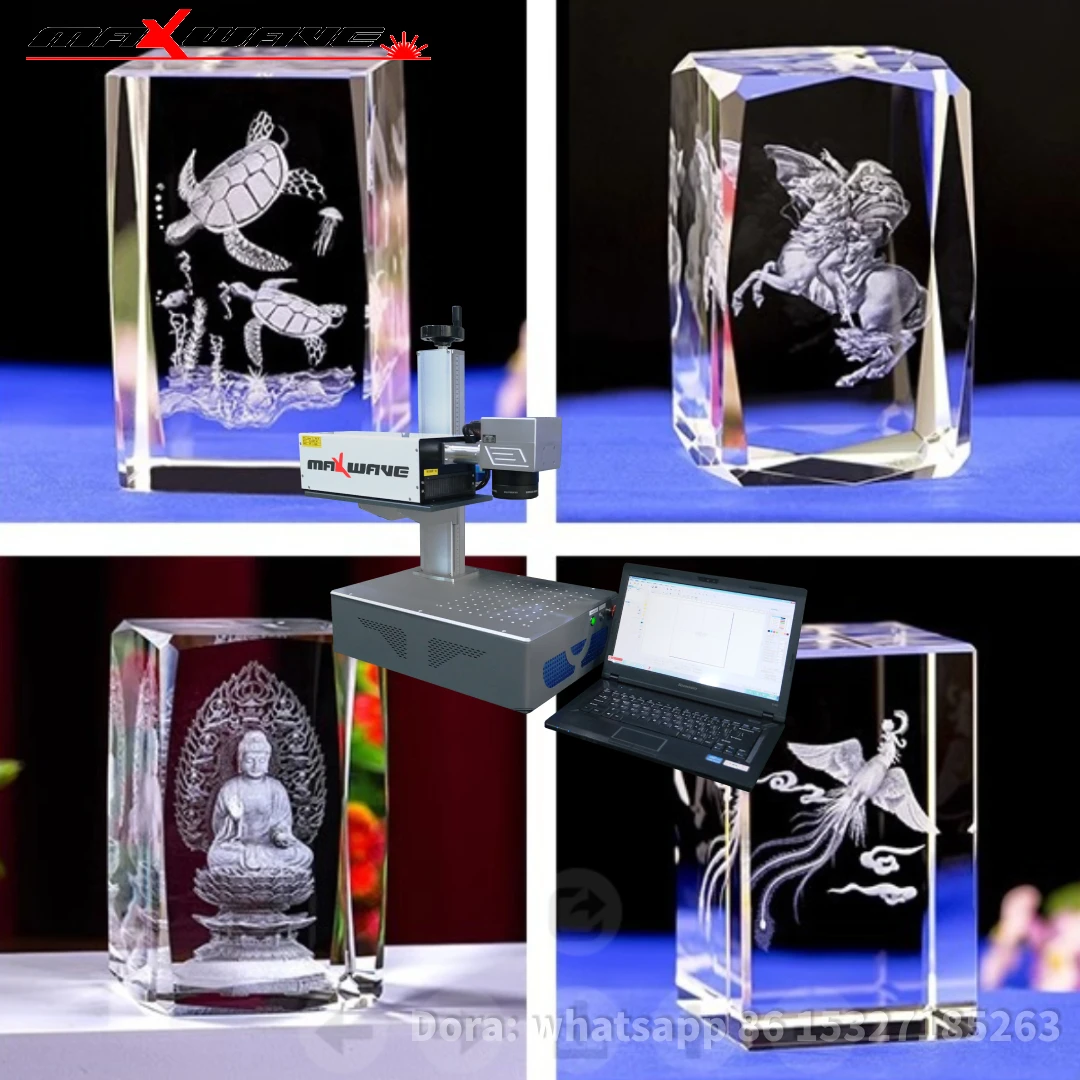 

10W UV Laser Marking Machine 355nm UV 10W Glass Engraver for Glass/Wood/PVC/Metal/Plastic Leather Optional Rotary Axis