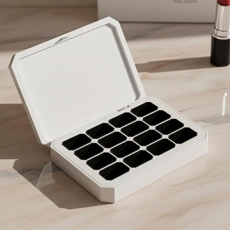 4/16 Grids Empty Magnetic Packaging Box For Nail Manicure DIY Fast Painting Gel Solid UV Varnishes Ombre Gel Nail Polish