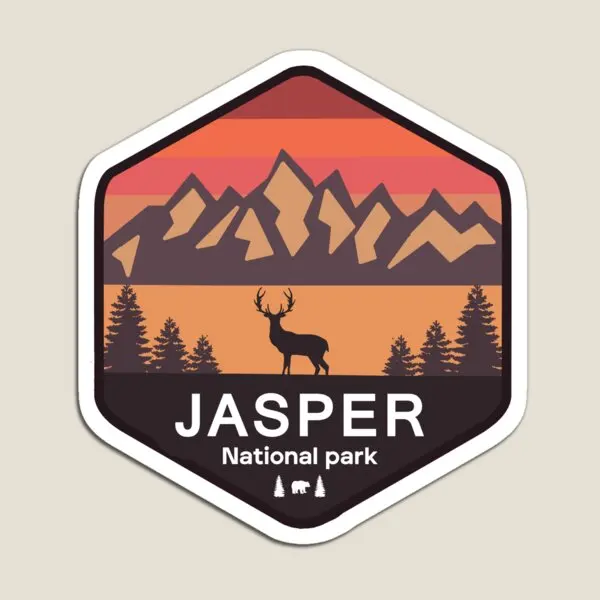 

Jasper National Park Magnet Baby Stickers for Fridge Organizer Holder Refrigerator Cute Funny Home Decor Toy Kids Children