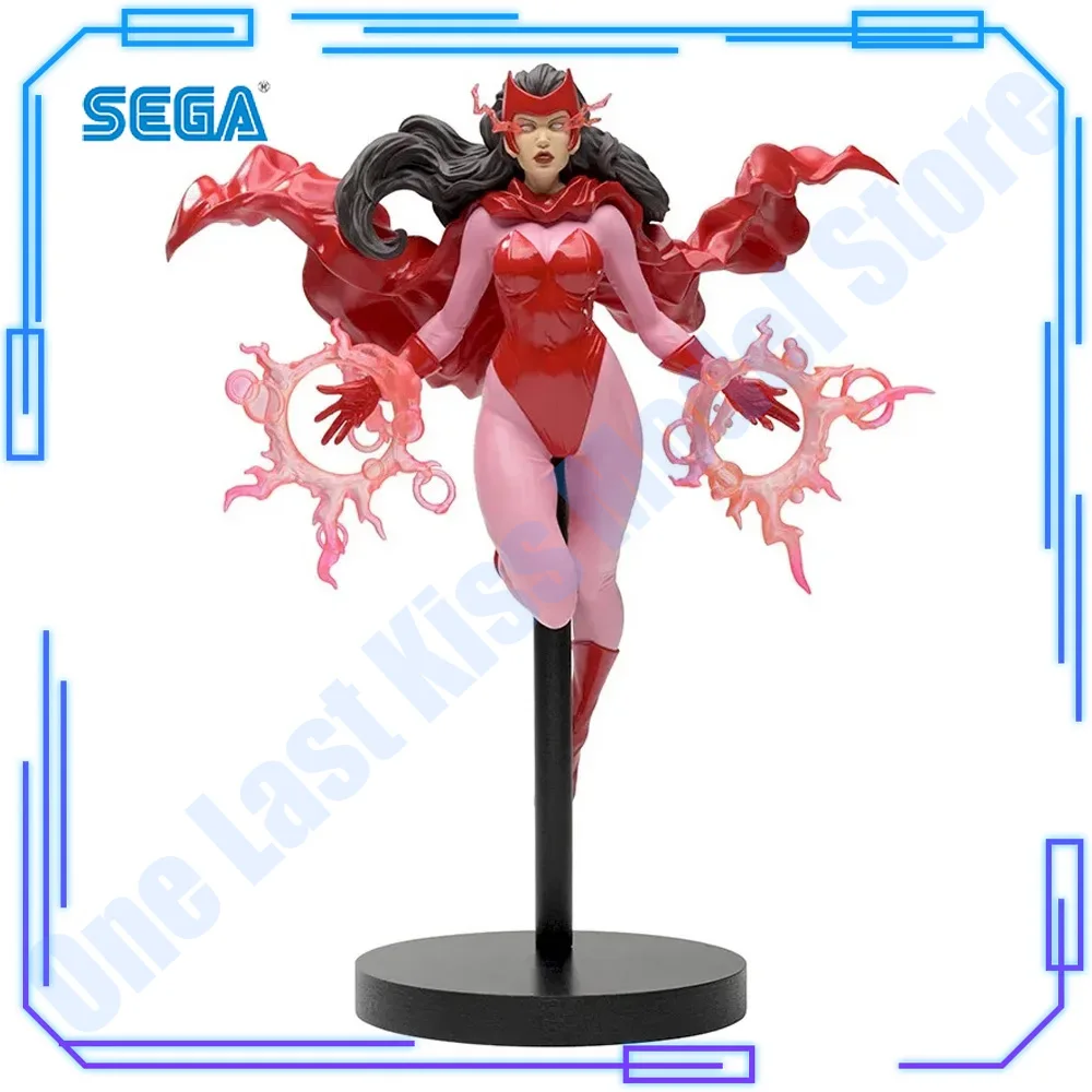 En stock, figuras de juguete originales de SEGA de Marvel Comics, Wanda Vision, Scarlet Witch, Wanda, Django, Maximoff, 16 cm, figuras de colección