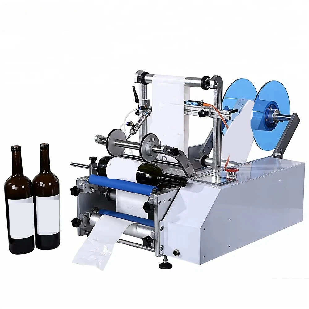 

Полуавтоматическая этикетировочная машина для круглых винных бутылок 2024 года с ручным управлением и быстрой наклейкой этикеток