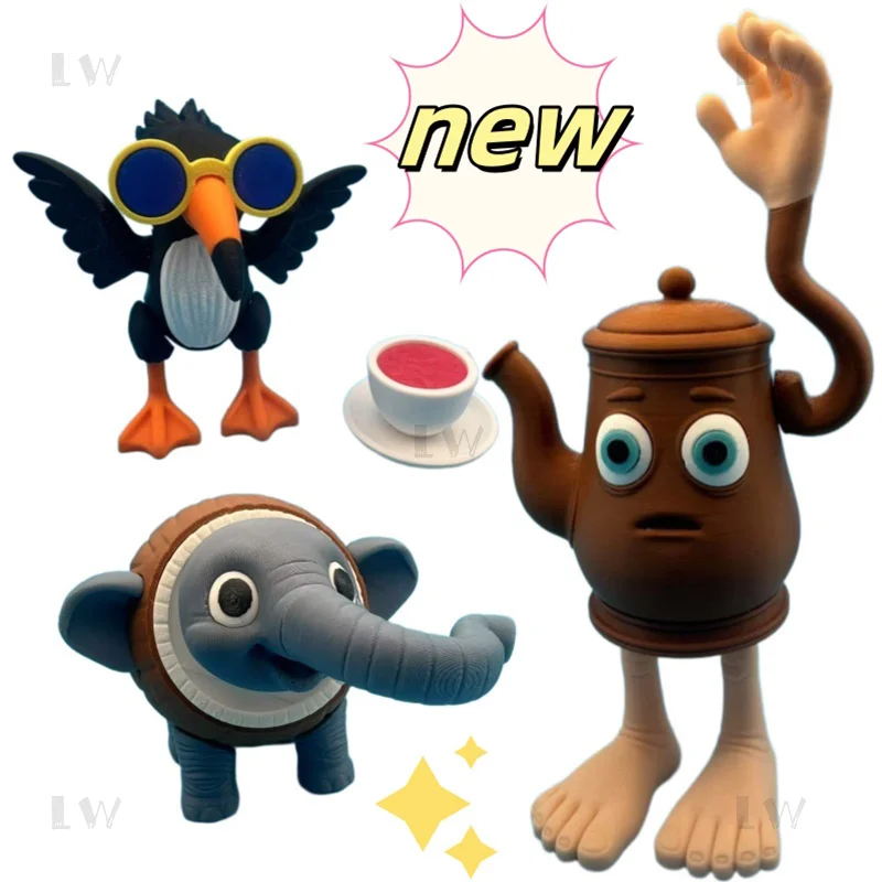 تمثال Brainrot الإيطالي Bombombini Gusini Orcalero Orcala Odindin Dindin Dun Burbaloni Lul Baina نموذج حلية قابلة للجمع #2