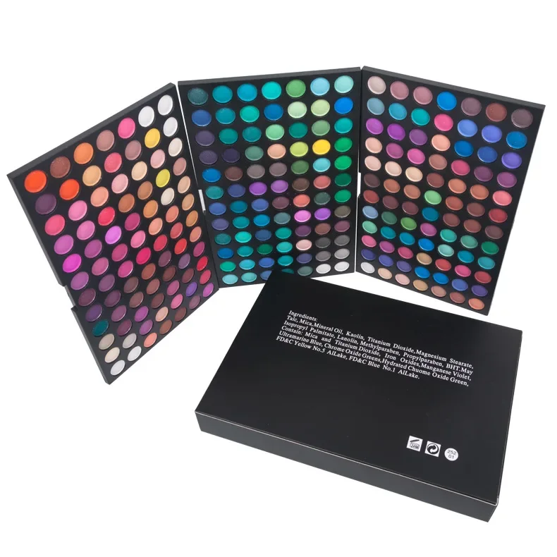Pro 252-Farben-Make-up, langlebige Lidschatten-Palette, kosmetisches Make-up, wasserfest, nackt, matt, glitzernd, schimmernd, Lidschatten-Palette