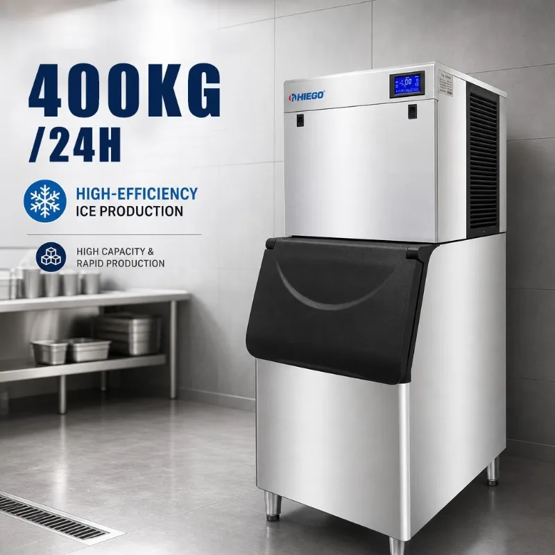 Airo Professional Automatic Ice Maker 400kg Per Day Commercial Ice Making Machine for Shop and Ice Cube Sale Business