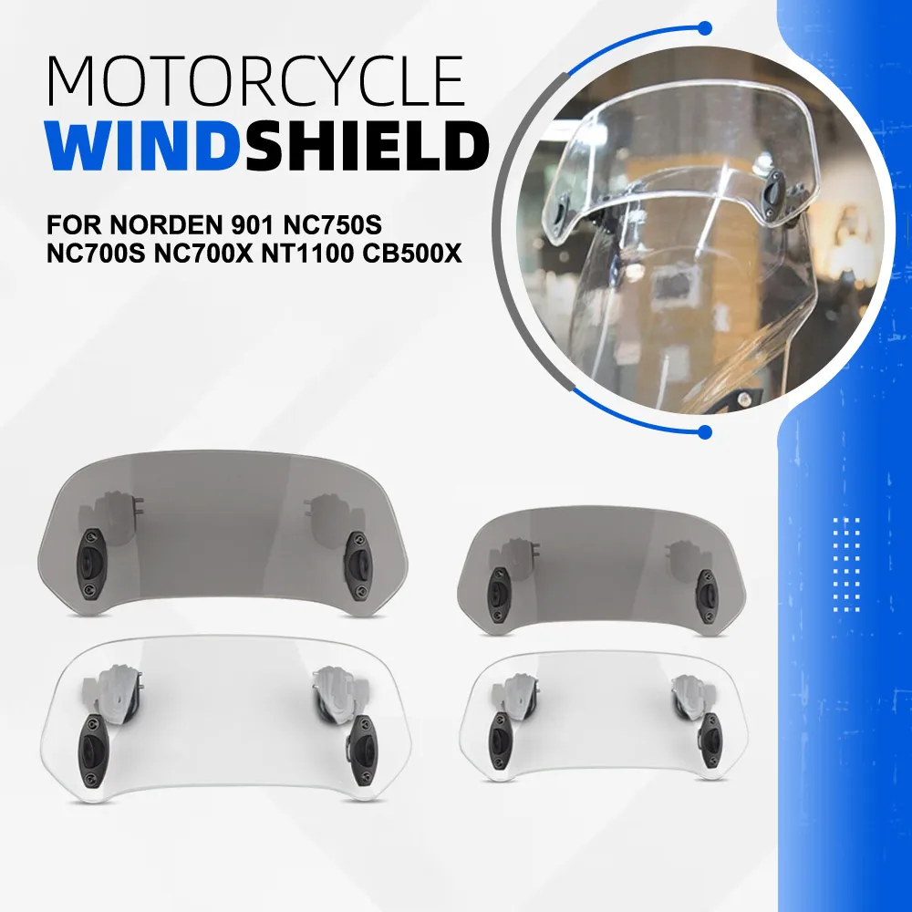 

NC750X Windscreen X-ADV 750 ADV 350 150 FOR Norden 901 NC750S NC700S NC700X NT1100 CB500X Motorcycle Windshield Wind Deflector