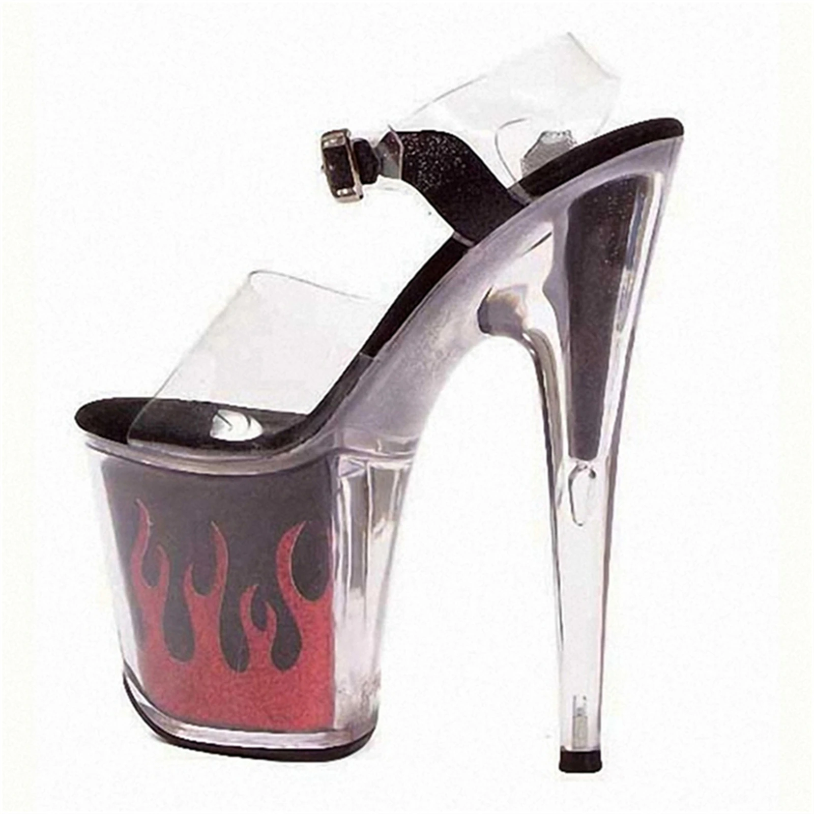 20CM Pole Combat Heels - Strike Straps & Blood-Sole Grip | Professional Exotic Stage Dominator