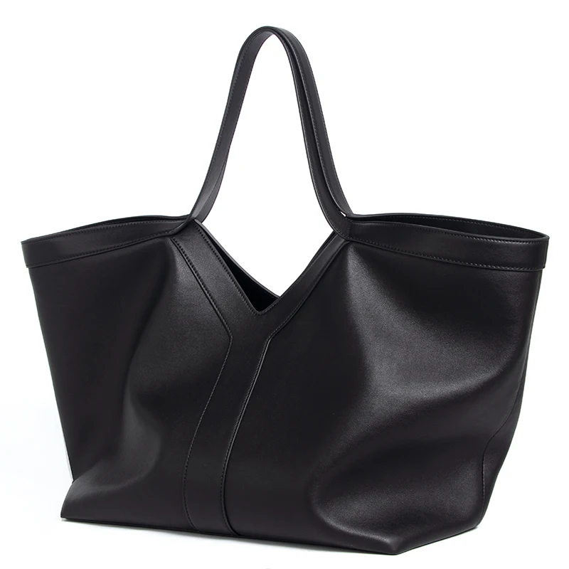 

Luxury Large-capacity Genuine Leather Tote Fashion Y Shape Crocodile Pattern Shoulder Bag Casual High-end Shopping Bag Storage