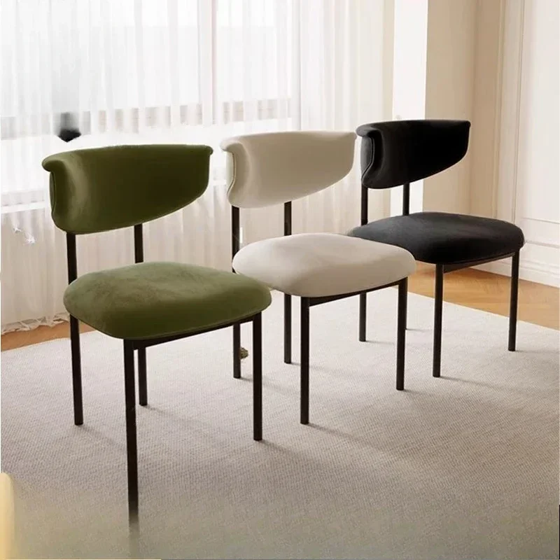 

Cream, Dining Chair, Household, Light Luxury, Dining Room, Dining Table, Chair, Modern, Minimalist, Makeup, Backrest Stool