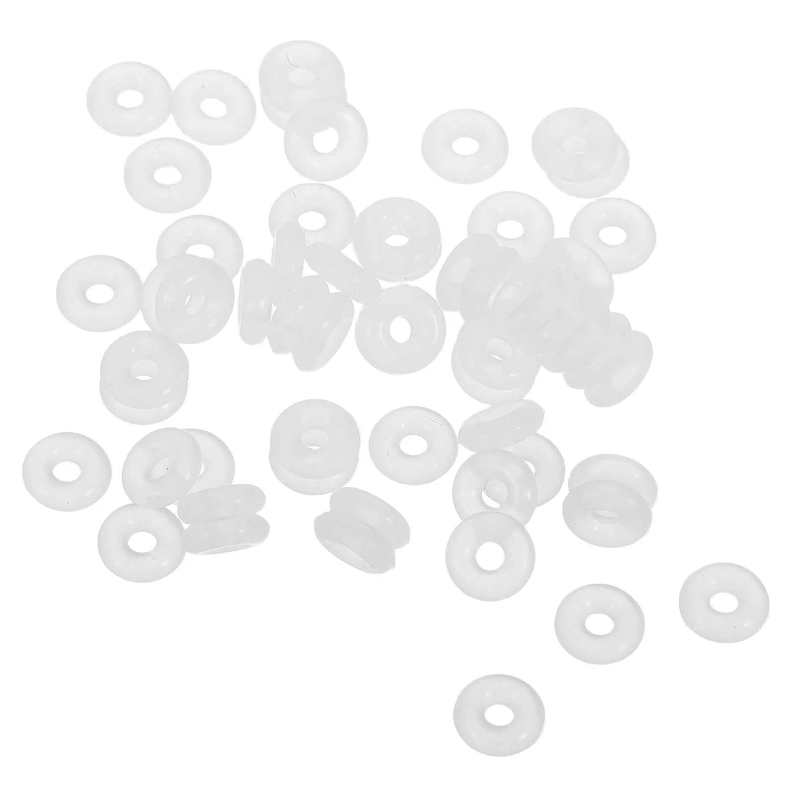 

100Pcs Silicone Positioning Beads for Bracelet Making Anti Friction Spacers Stoppers DIY Jewelry Findings Craft Supplies Kit