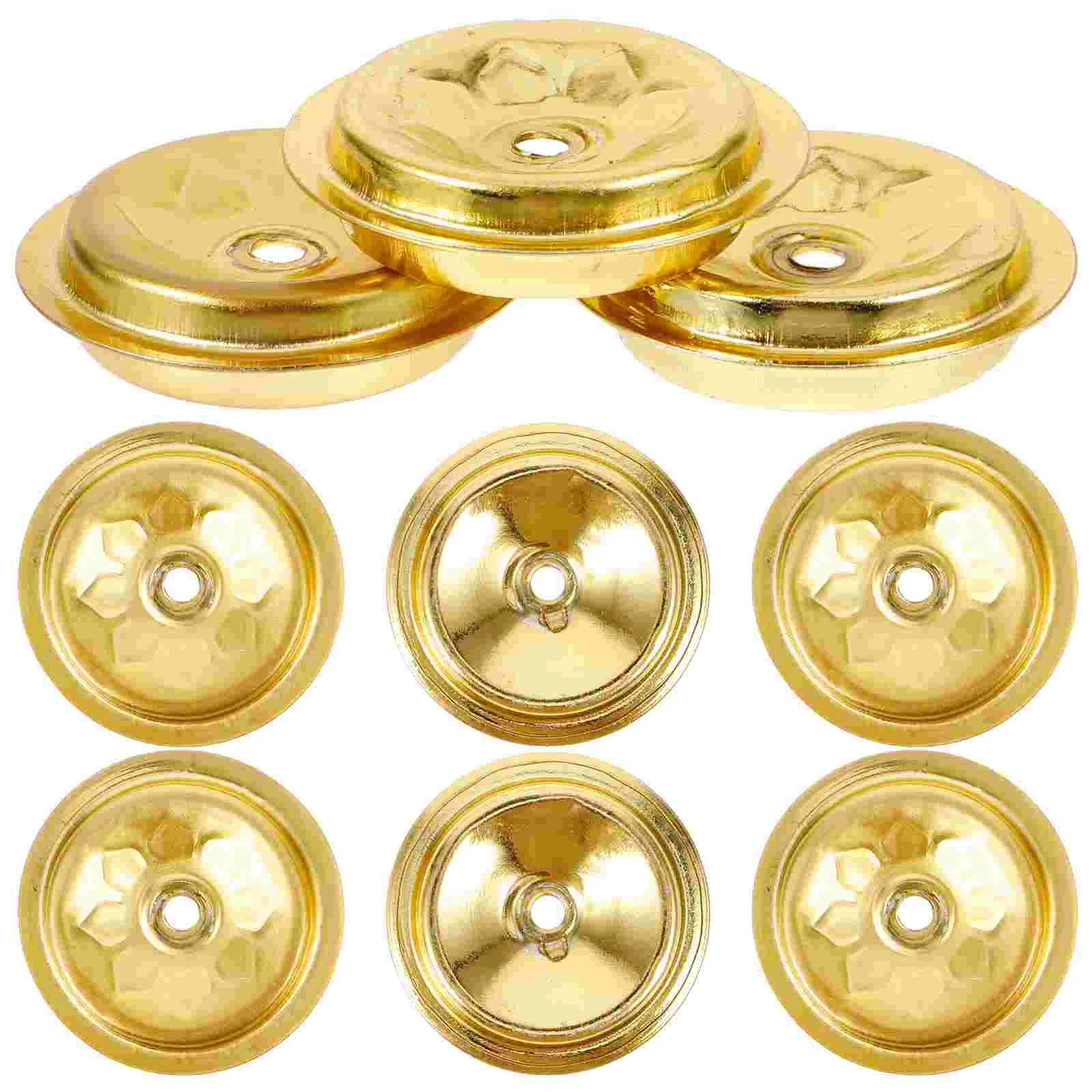 12 ชิ้นลอยผู้ถือตะเกียงโลหะโคมไฟน้ํามันลอยผู้ถือตะเกียงน้ํามันชิ้นส่วนลอย Wicks Disc wick holder