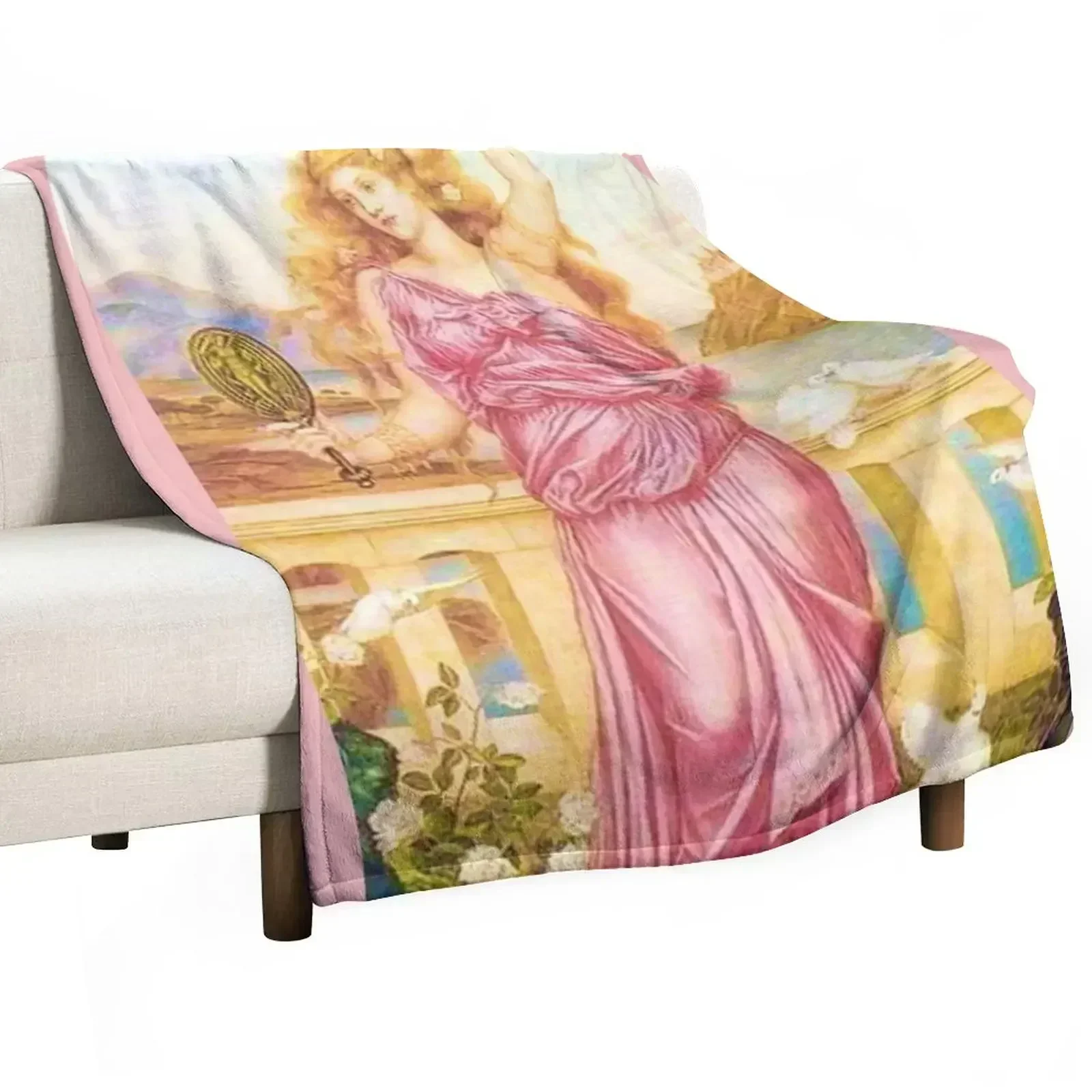 Helen of Troy is an 1898 painting by Evelyn De Morgan Throw Blanket warm winter Stuffeds Custom Blankets