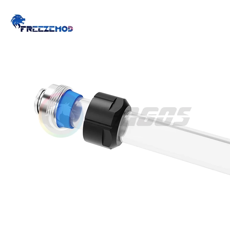 Freezemod GYGKN-F4 OD14MM Hard Tubing Fitting Anti-falling For Acrylic PETG Metal Pipe, 4 Colors