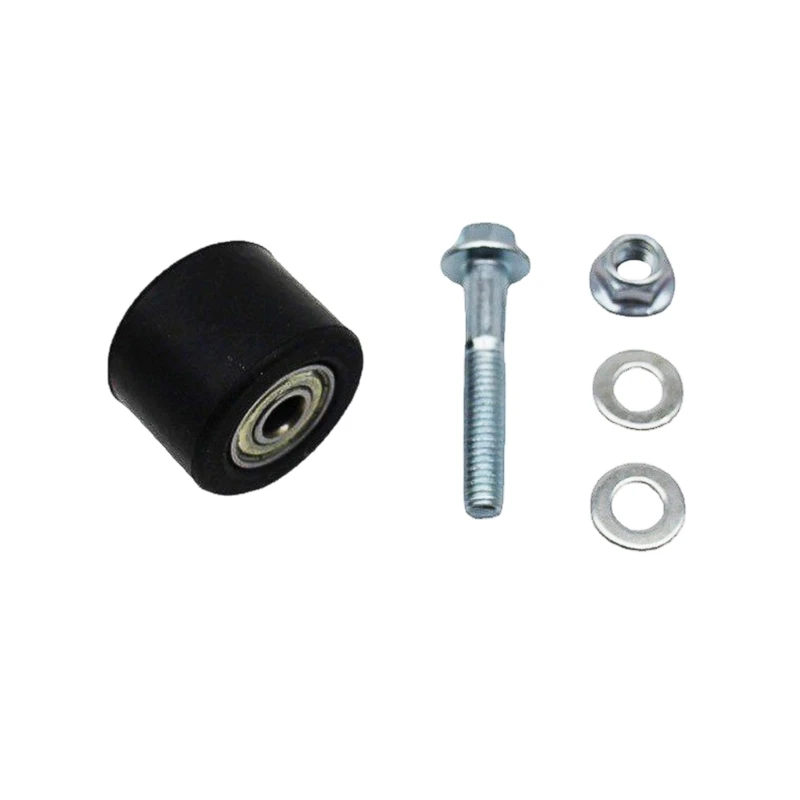 Chain Tensioner Roller 8mm Center Hole Service Part for YFZ350 1987-2006, Bolt-Through Mount for Chain Guide Repair and Drive