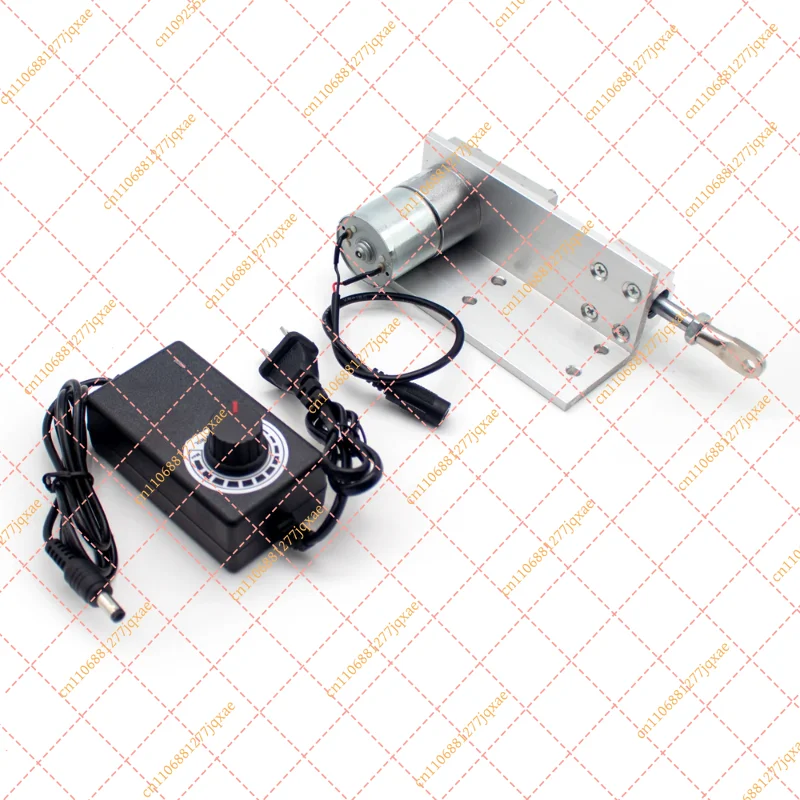 DC 12/24V Adjustable Speed Linear Actuator, Mini Automatic Reciprocating Telescopic Push-Pull Motor Rod