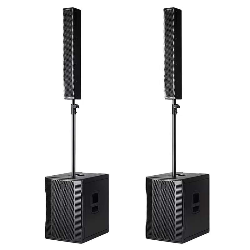 2025 Pro Active Column Speaker&Subwoofer SB-1506 Cables+Stand Combot All In 1 Box Speaker Subwoofer Column Active
