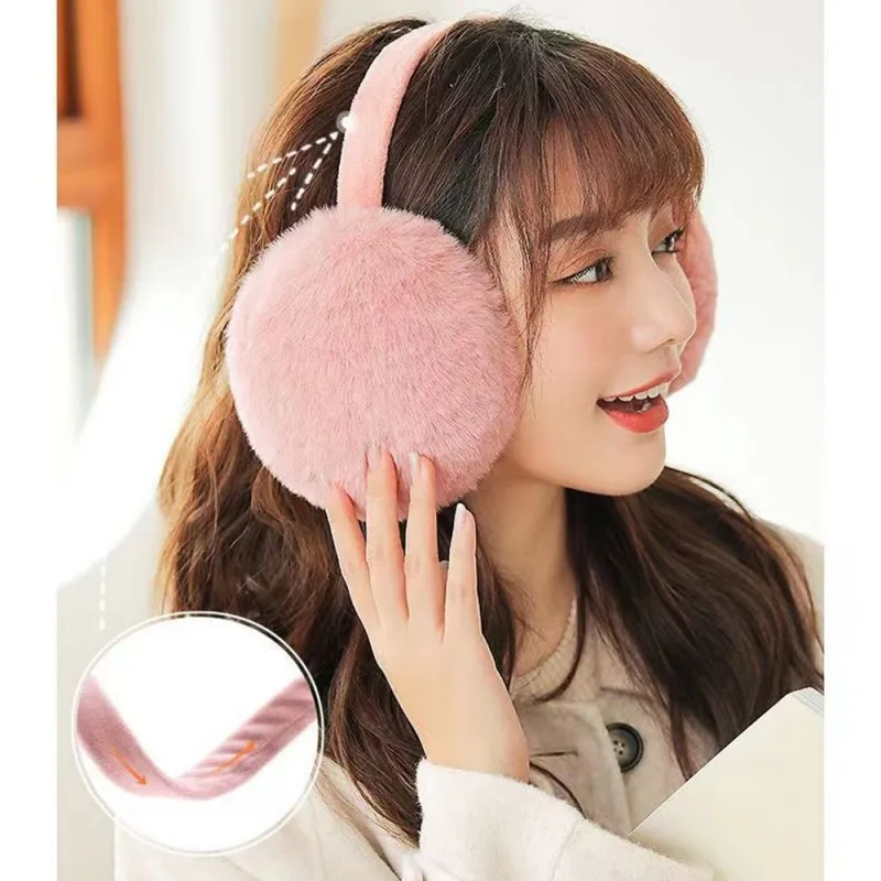 Winter Ear muffs Fluffy Women Men Faux Fur Warm Earmuffs Cute Fuzzy Foldable Outdoor Soft Ear Warmers Earlap For Women Girls