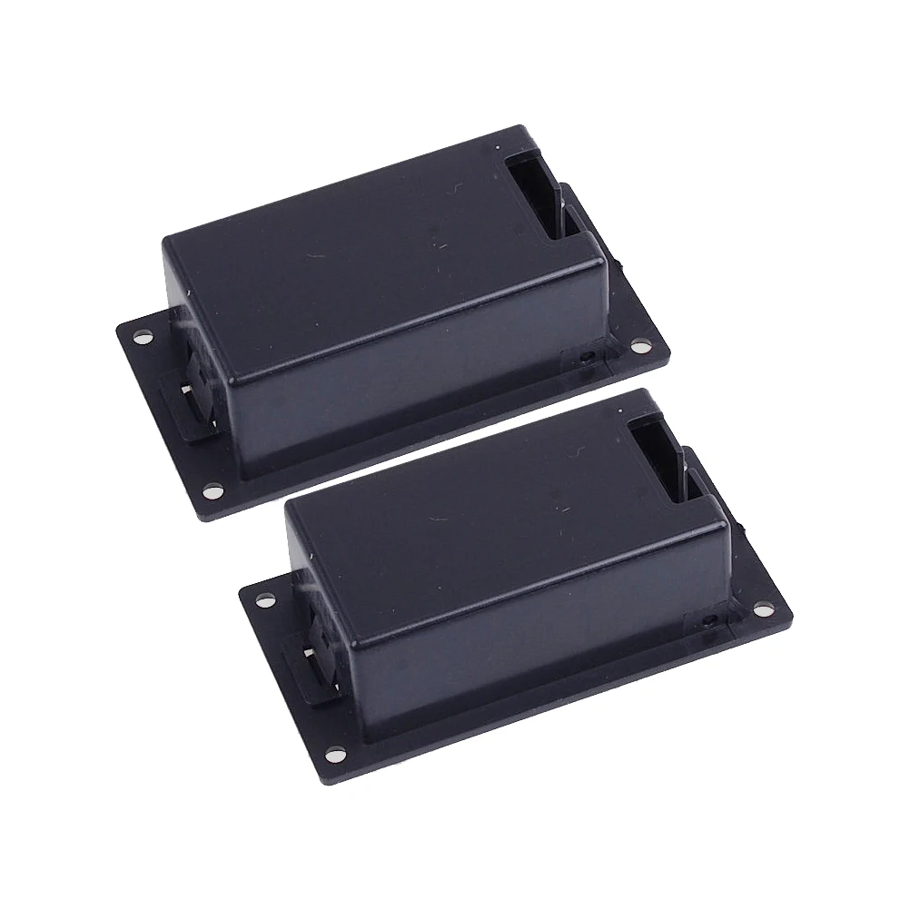 

2Pcs Black Guitar Pickup Holder for Active Bass Synthetic Plastic Light Easy Open Replacement Accessories Wide