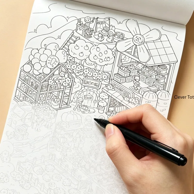 A Decompression Fun Copying and Coloring Graffiti Drawing Book,24 Different Patterns,suitable for Art Creation or For Art Gifts image 4