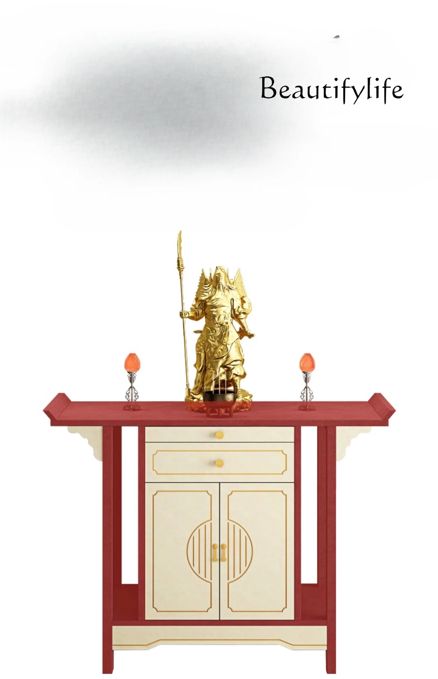 

Altar Altar Incense Burner Table Household Chinese Buddha Niche Desk Incense Fire Table Living Room Middle Hall Table