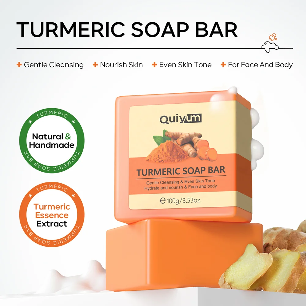 

Jabon Blanqueador Piel Sabonete Facial De Limpeza Limpiador Savon Tumeric Bar Soap For Dark Spot Oil Cleanser Coreano Original