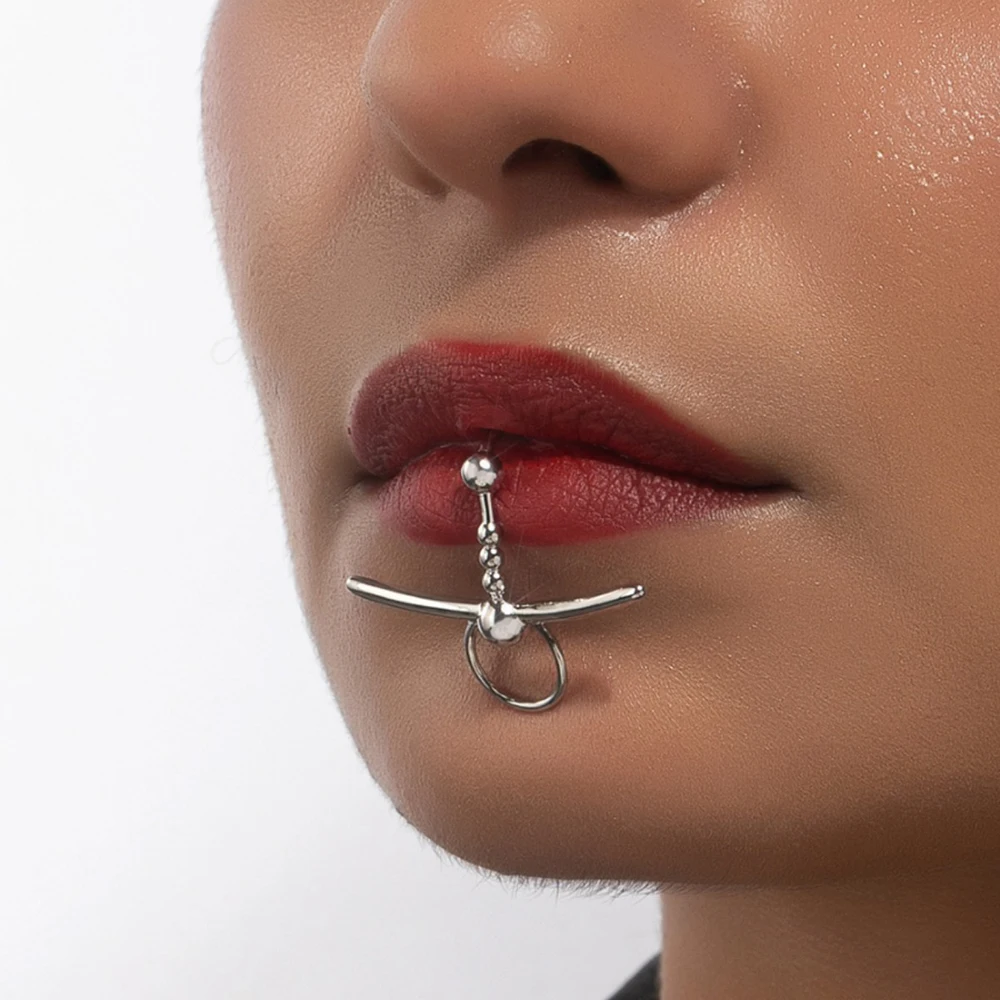 Punk Dark No-Punch Lip Clip New Fashion Lip For Men And Women Goths On Trend Metal Jewelry Accessories