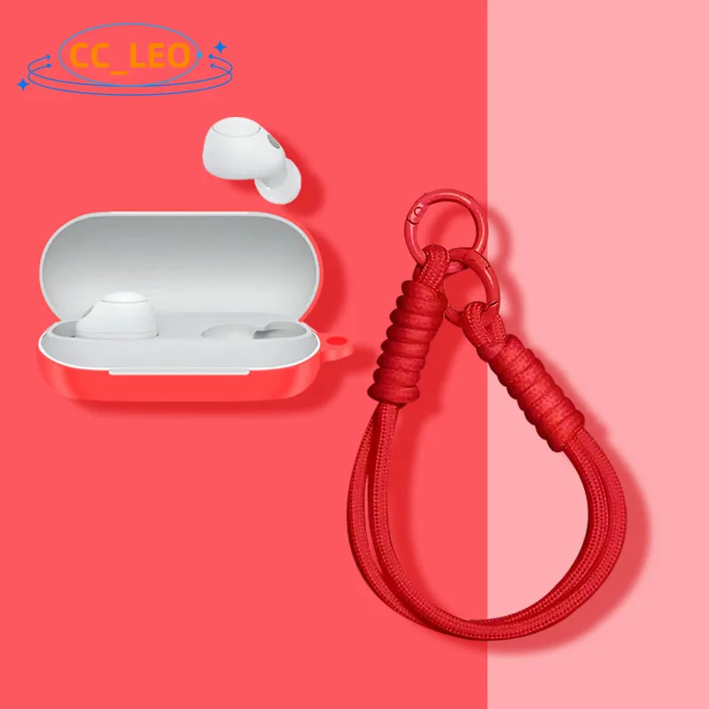 For Sony WF-C500 Case Cute Silicone Soft Case Lanyard Pendant Suitable for Sony WF-C500 Shockproof Shell Protective Sleeve - view 4