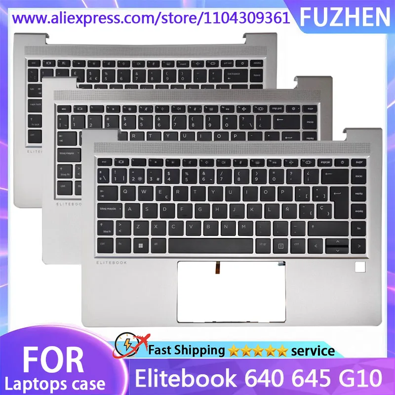 New For Elitebook 640 G10 645 G10 Laptop Keyboard/Palm Pad Keyboard/Host Bottom Cover US UK SP LA Keyboard N40113-001 N40111-001