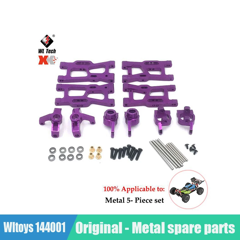 For WLtoys 144010 144001 144002 124017 124019 RC Car, Metal Conversion Parts, Upgrade Kits, Wearing Parts Replacement