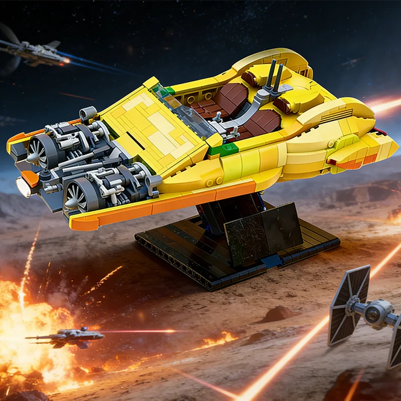872 PCS Star Fighting XJ-6 Airspeeder | UCS MOC Customize Modular Building Block Design Technology Brick DIY Toy Christmas Gift