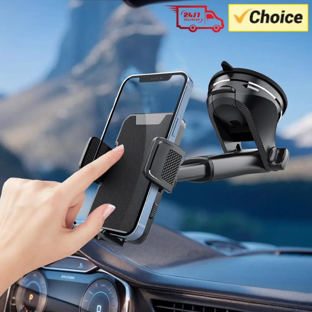 

Gravity Sucker Dashboard Mobile Phone Stand Retractable Windshield Phone Bracket Auto Smartphone Stand for Trucks RVs Vehicles
