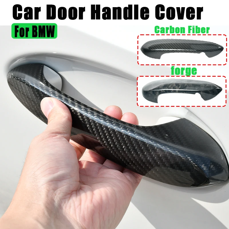 Car Styling Door Handle Cover Sticker Trim For BMW G30 G20 F30 G32 6GT 3GT X1X2X3X4X5X6X7 Auto Exterior Parts Decor Accessories