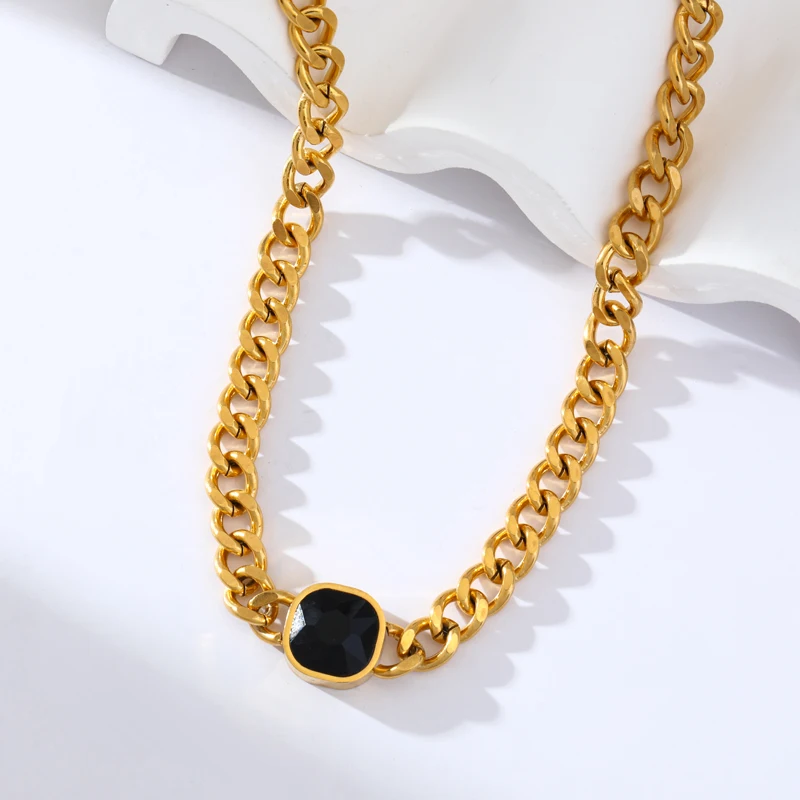 EILIECK 316L Edelstahl Goldfarbene Kugel-Perlenkette für Damen, Modischer Trend-Halsschmuck, Wasserdichter Schmuck, Geschenk-Halskette – Detail 17