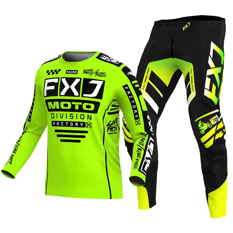 

Motocross Jersey Pant white Mens Women pink black Combo racing suit Off-road MX DH BMX ATV MTB Enduro Motorcycle mountain