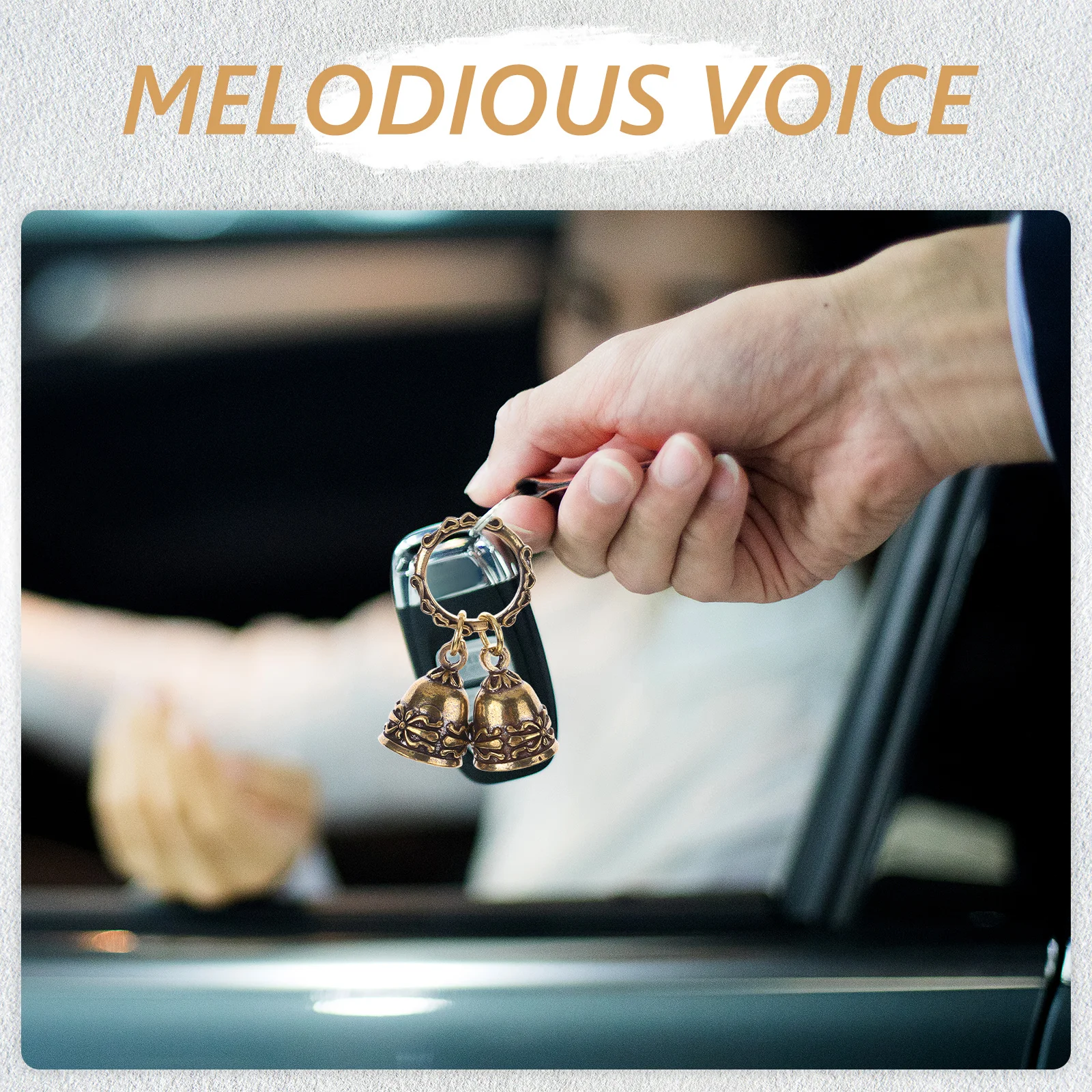 

Bell Pendant Brass Keyring Ornament Bag Charm Handmade Crafts Decorative Accessory Hardness Deformation Resistant