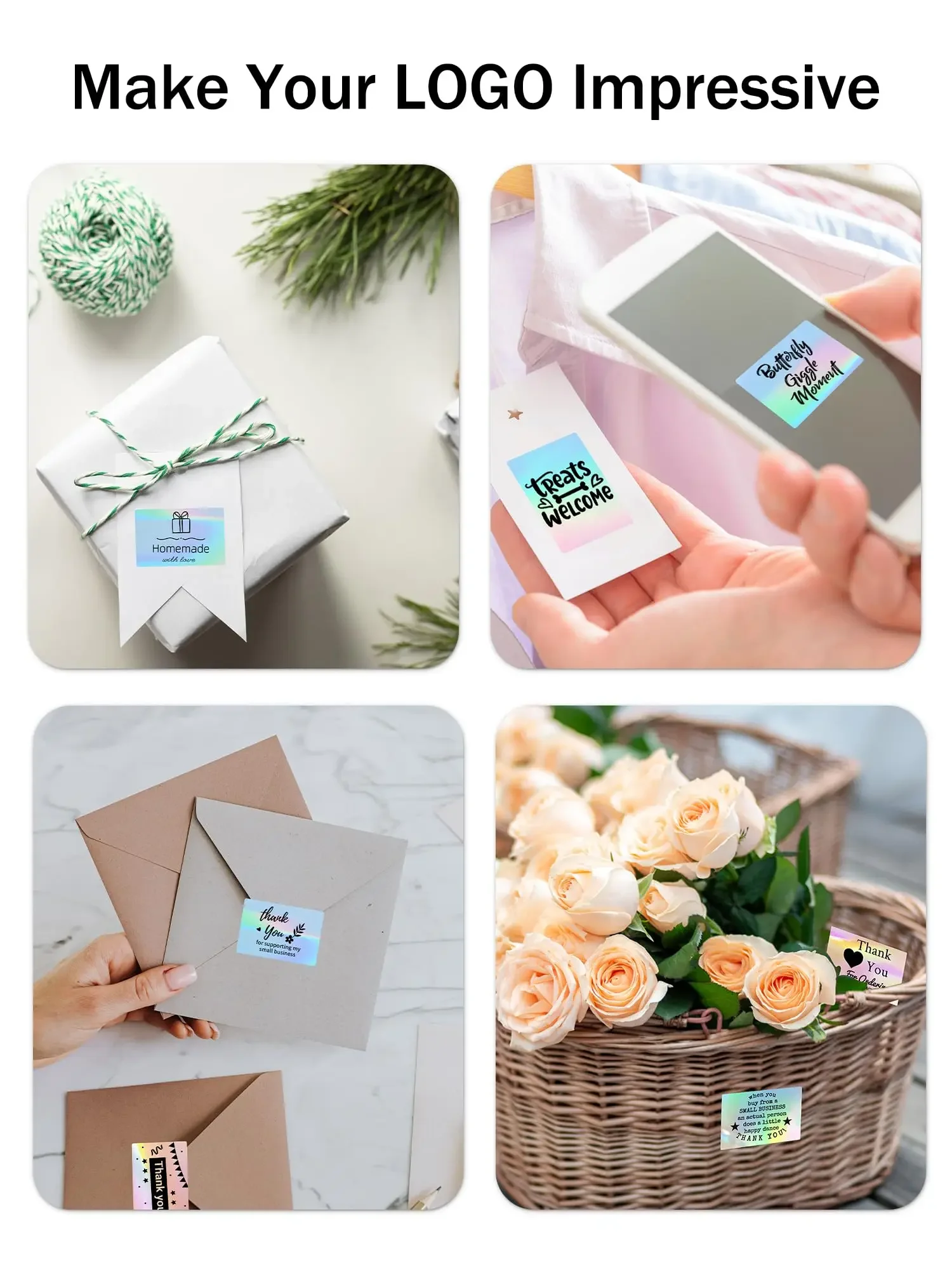 53mm Thermal Paper Sticker Holographic Silver paper For Phomemo M02/T02/M04AS/M04S Mini Printer for Journal Photo Text Notes