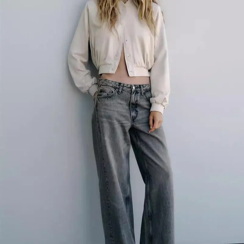 Soie Satin ort Pilot Jaet femmes automne nouveau Sle 443277 7 taille haute couleur Pure Long Sve bouton fermeture manteau