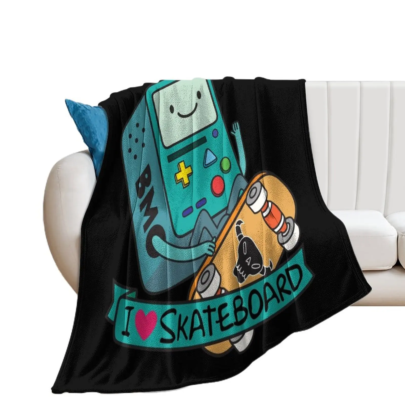 BMO Skateboard Throw Blanket funny gift Weighted Sofa Throw Blankets