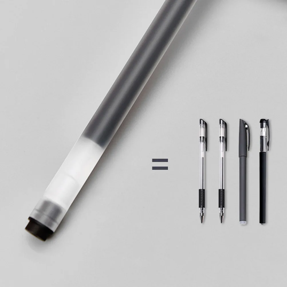 

10Pcs Large Capacity Gel Ink Pens Black 0.5mm No Leak Smooth Writing Office School Supplies Students Writing Pens