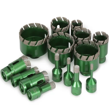 6-68mm M14 Konu Kuru Vakum Lehimli Mermer Duvar Delik Testere Açacağı Elmas Delme karot ucu Seramik Karo Granit Mermer