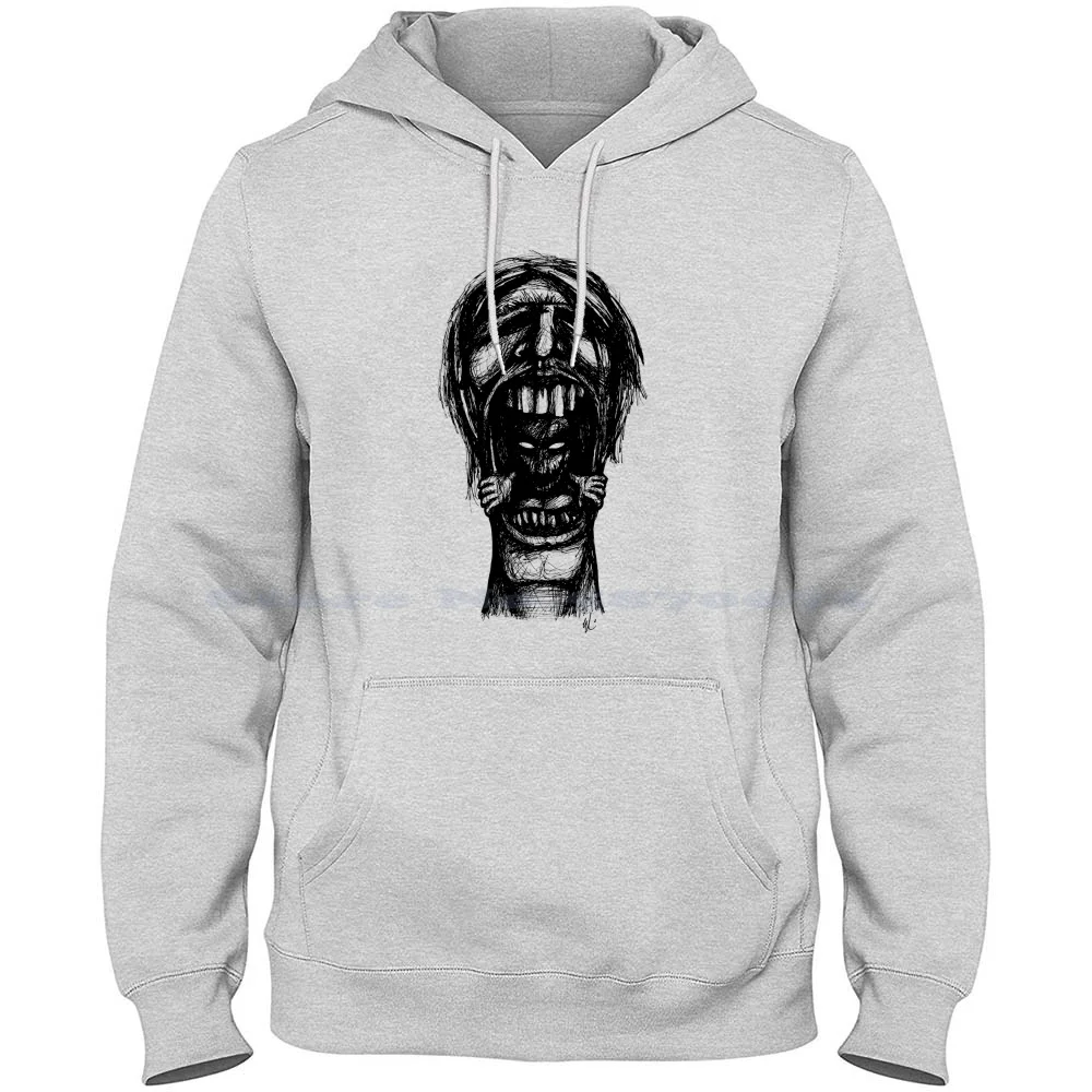 The Becoming 100% Pure Cotton Hoodie Tshirt The Becoming Nine Inch Nails Artist Head Noise Pain Consciousness