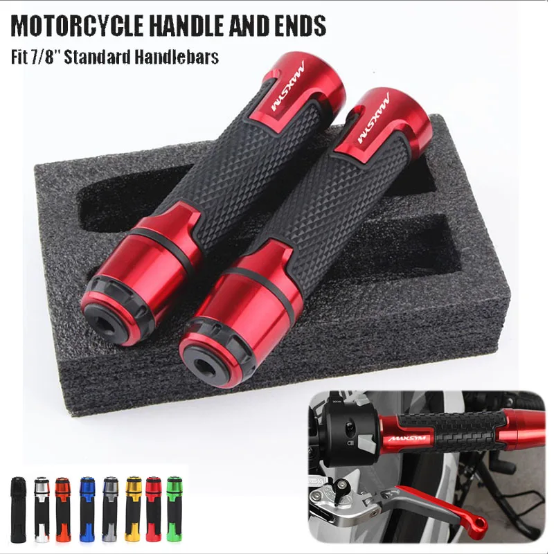 

Нескользящая рукоятка для мотоциклов SYM MAXSYM 400/MAXSYM TL 508, рукоятка дроссельной заслонки с наконечниками, заглушки для руля