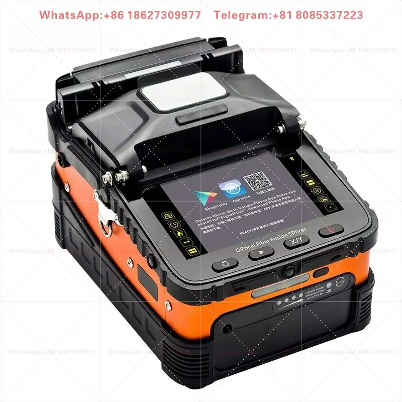 AI-5 Fiber Fusion Splicer 6 Motors 320X Magnification Large Screen Multi Language Low Loss