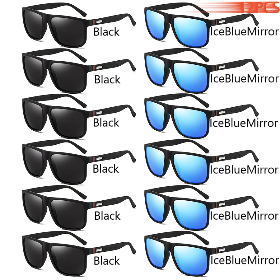 SNQP Vintage Square Sunglasses UV400 7