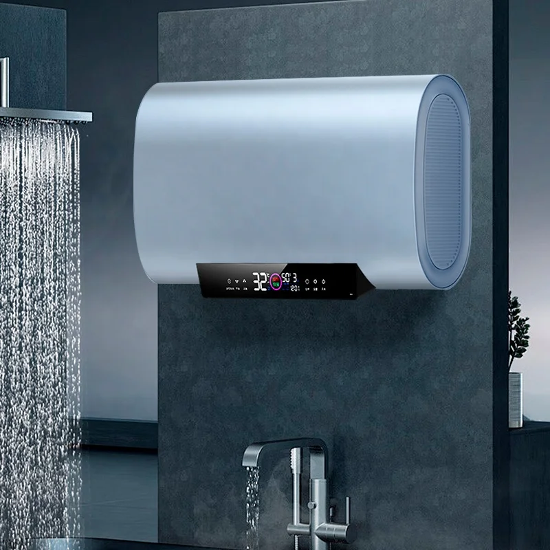 Metal Casing 50L-100L Vertical Electric Water Heater Energy Efficient Wall Mounted RV Bath Shower Smart Features For Household