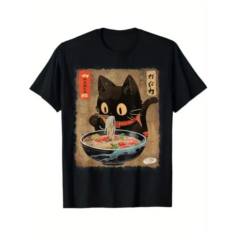 

Autumn Winter New Sle Cotton Tirt Fun Kawaii Design Men's T-irt Comfortable Breathable Printed PU Leather Sve T-irt