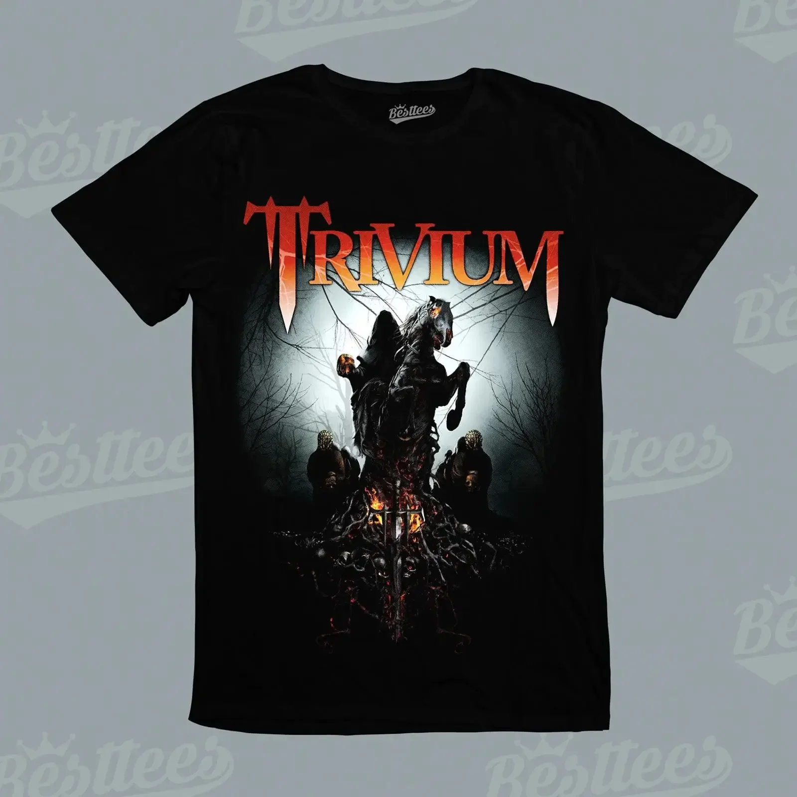 American Band Music Heavy Metal Trash Rock n Roll Trivium Horse T Shirt vintage Washed designer clothes Stretched Comfortable