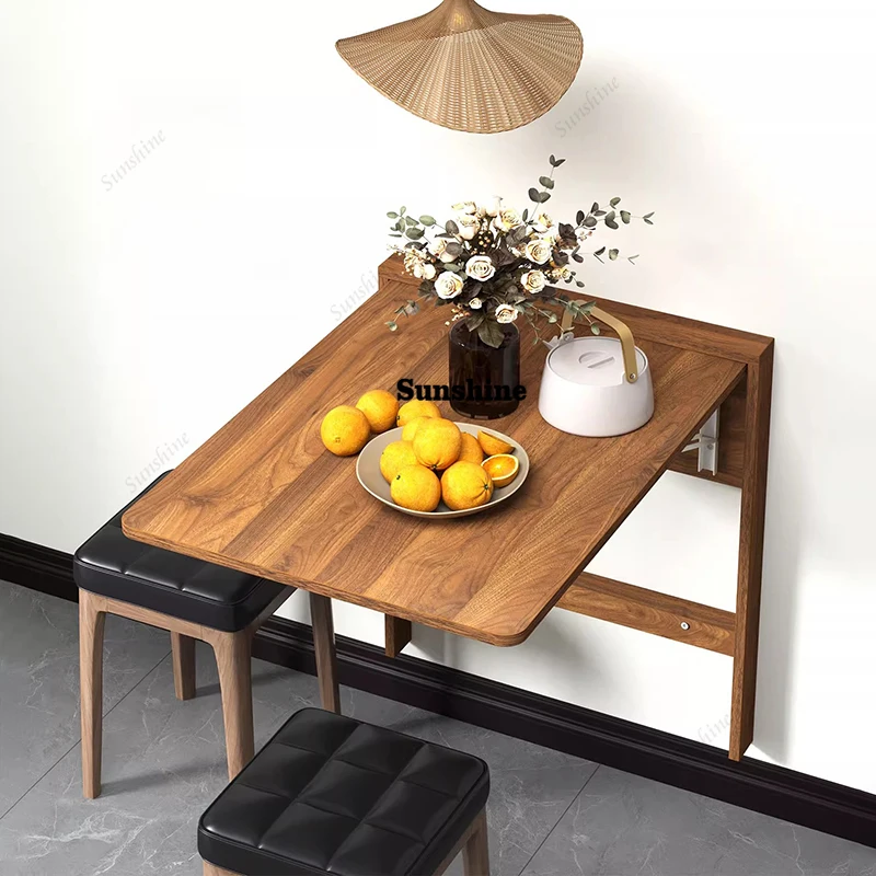 Slim Minimalist Dining Tables Wabi Sabi Space Saving Folding No Chair Dining Tables Narrow Chic Table A Manger Pliante Furniture