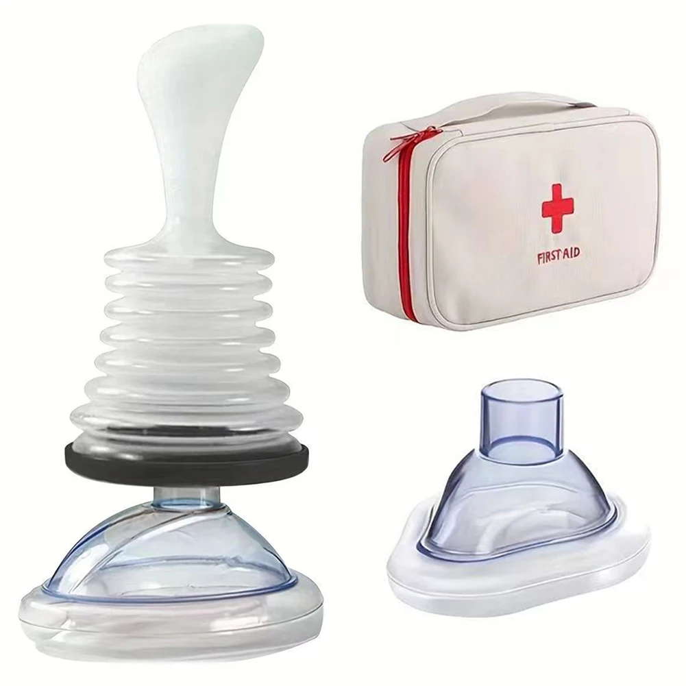 Choking Rescue Device Choking Emergency Device Anti Suffocation Choking Combo Kits Airway Suction Device for Kids Adults