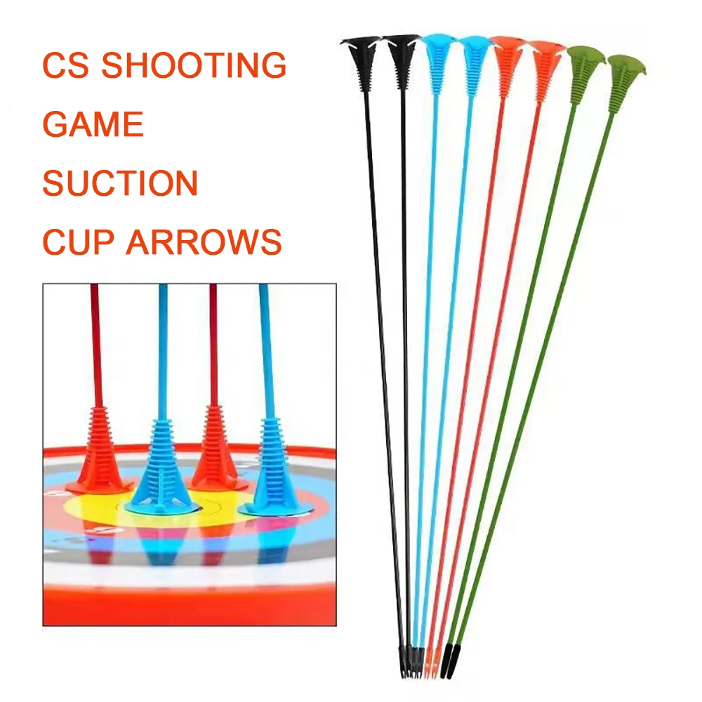 Cs Shooting Game Suction Cup Arrows Archery Kids Sucker Arrow Toy Compound Recurve Bow Sports Entertainment Silicone Arrows